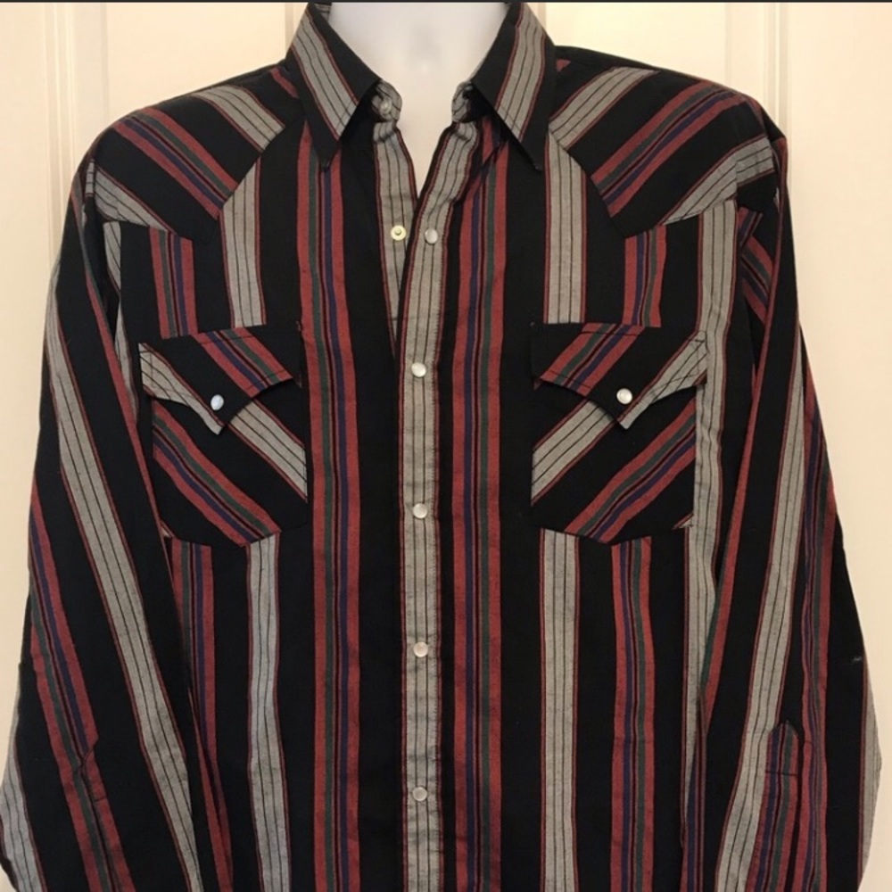 Plains Western Wear Cowboy Western Shirt Size XL